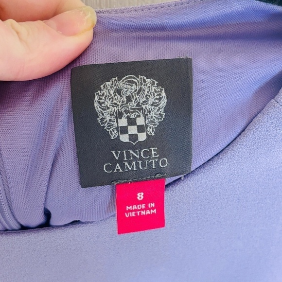 Vince Camuto Lavender Purple Kors Crepe Shift dress SZ 8 - Picture 13 of 14